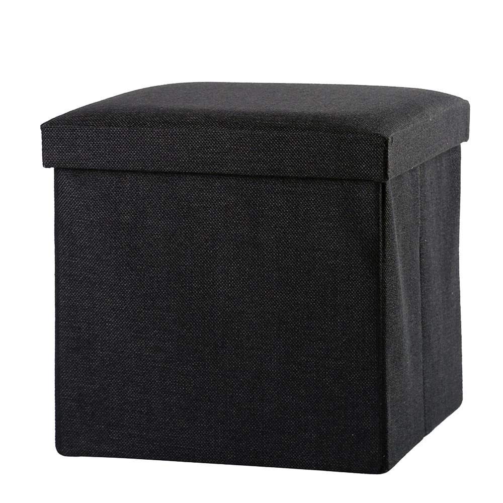 Pouf portaoggetti Pieghevole con coperchi, Sgabello cubo ottomano Pouf Quadrato Sedia Pieghevole in Tessuto poggiapiedi Portatile, per Sgabello, Scatola per Giocattoli Carico Massi