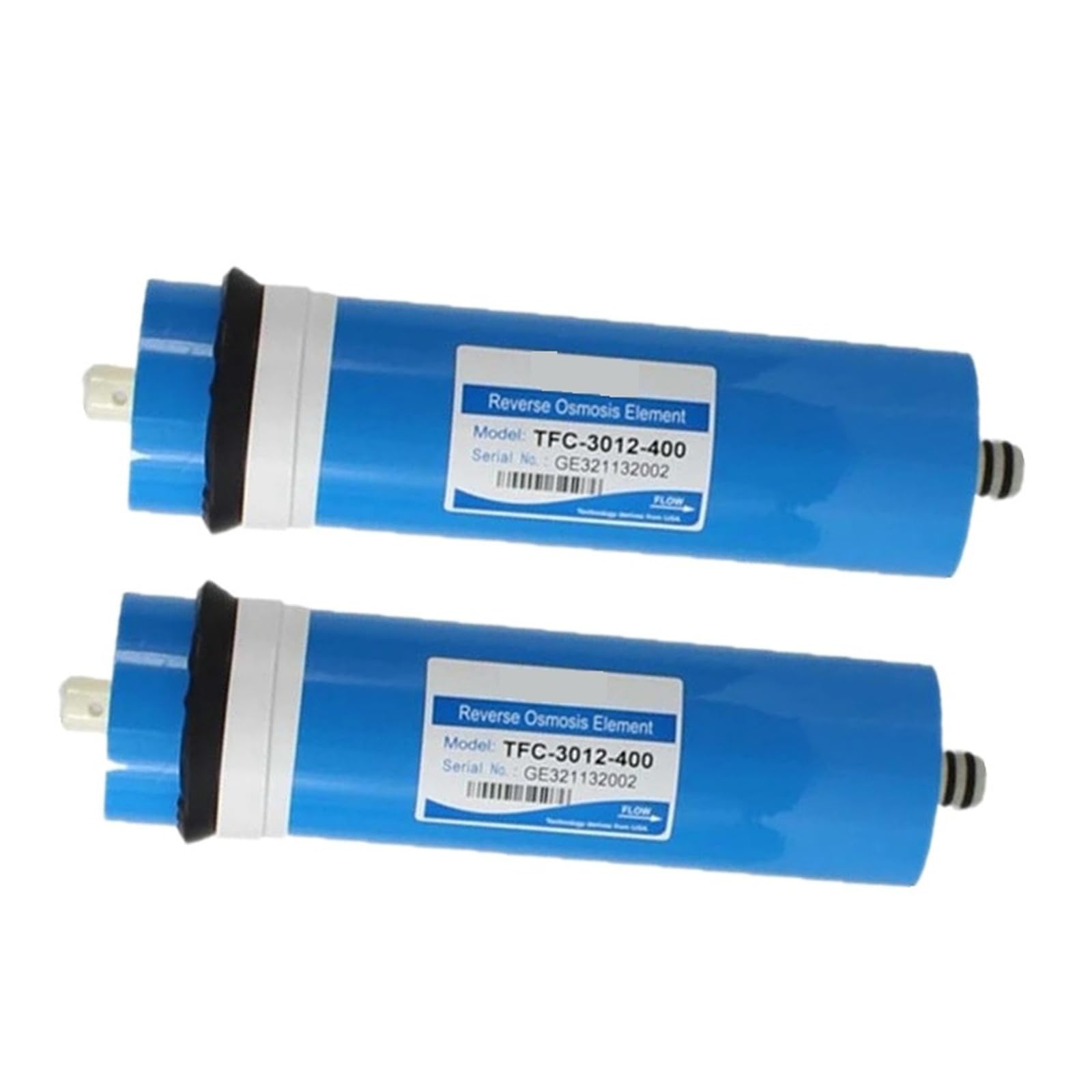2 Stück 400 Gpd Umkehrosmosefilter-Ersatz, 3012-400G Membran-Wasserfilterkartuschen Unter Waschbecken