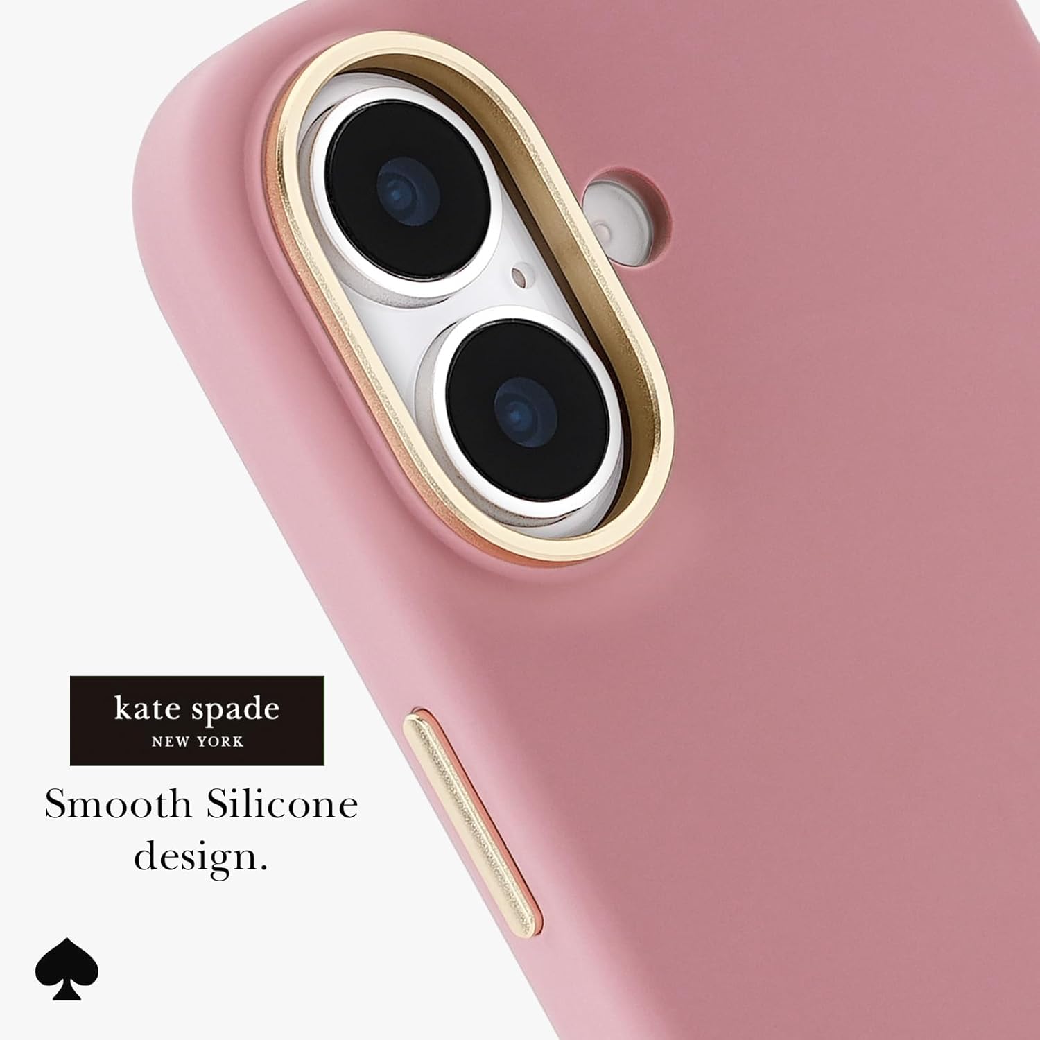 kate spade new york iPhone 17 Case - Compatible with MagSafe - Designer Phone Case - Icon Dusk Rose