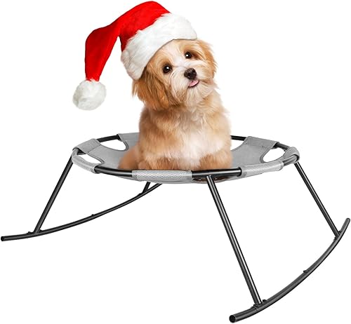 CozyOasis Cama elevada para perros pequeños con malla transpirable lavable y marco de acero extraíble, cuna elevada para mascotas (21.65 pulgadas)