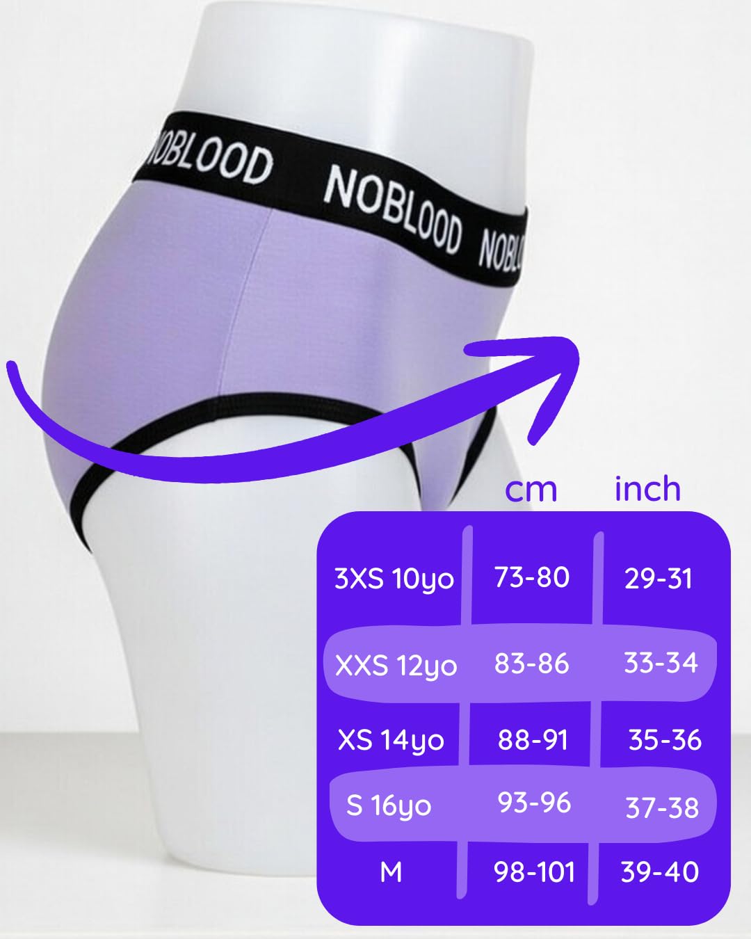 Absorbujące Majtki Menstruacyjne = 3 tampony - Nadają się do prania - Bawełna - Ekologiczne - Miesiączka - Majtki menstruacyjne - XXS/4XL