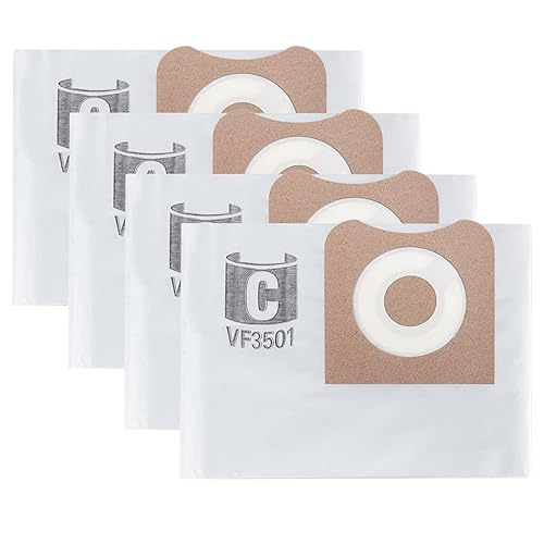 Paquete de 5 bolsas de vacío DXVA19-4101 compatibles con aspiradora DeWalt de 6 a 10 galones modelo DXV06P DXV09P DXV10P DXV10S