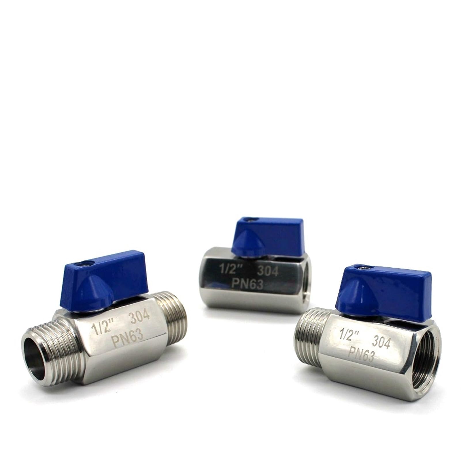 Válvula mini de acero inoxidable SS316L con acabado industrial de alta precisión
