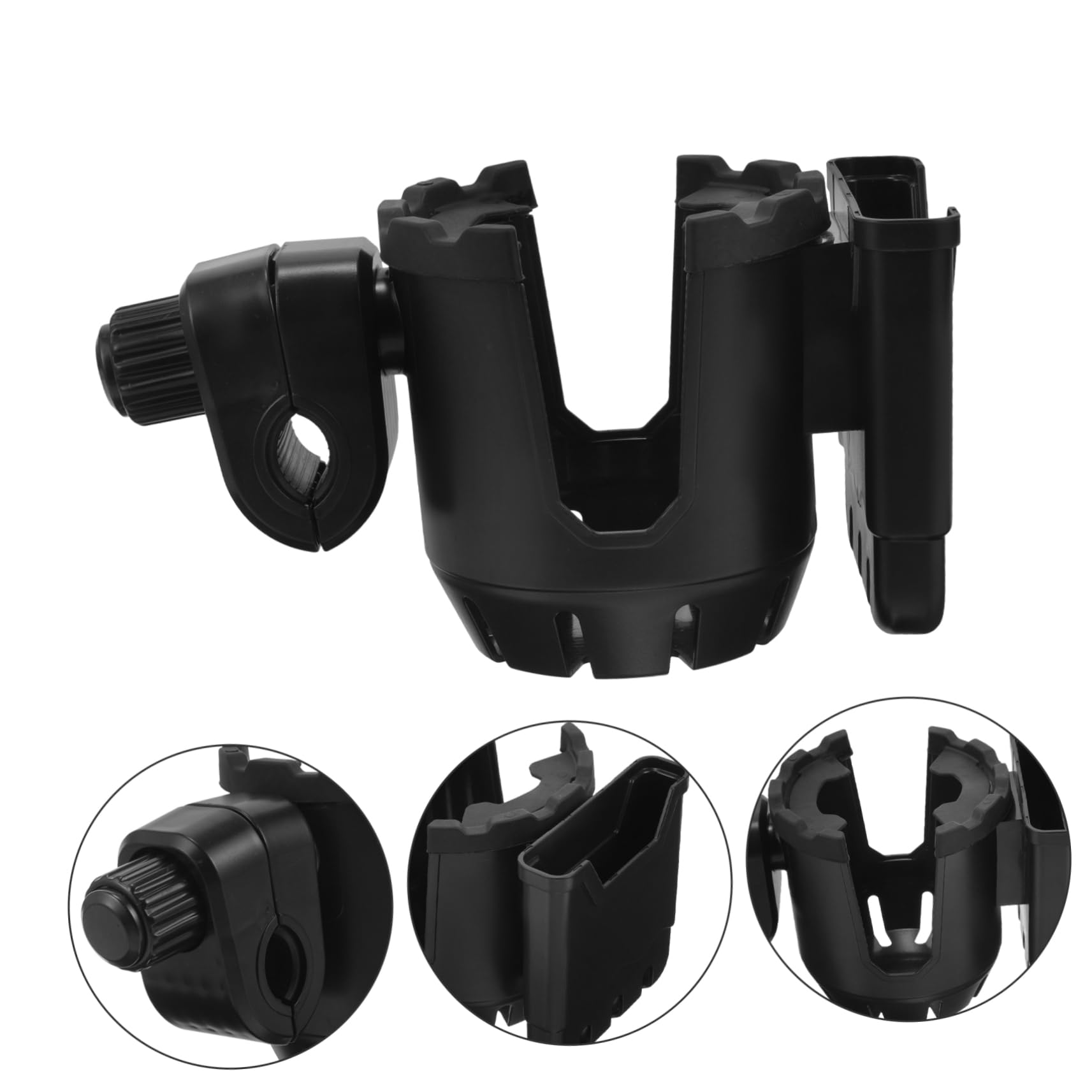 Healeved 4pezzi Portabicchieri Per Carrozzine Deambulatori e Passeggini Per Tazze e Bottiglie Facile Installare e Compatibile