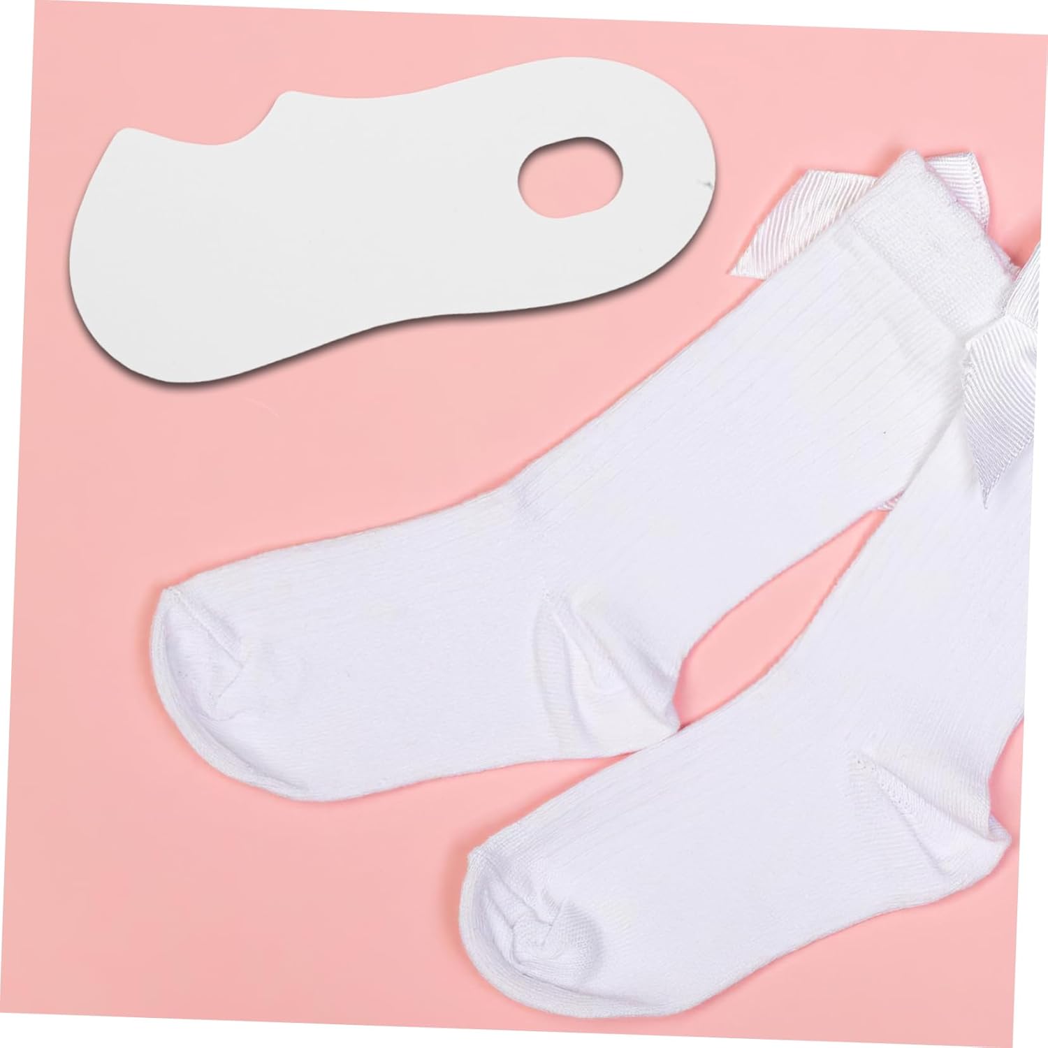 NOLITOY 100pcs Invisible Sock Liners Cardboard Inserts for Socks Packaging Display Cards Packaging Cards