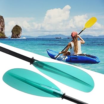 Amazon | ラバーパドル、カヌーパドル、カヤック用3色漁船カヌー(緑  