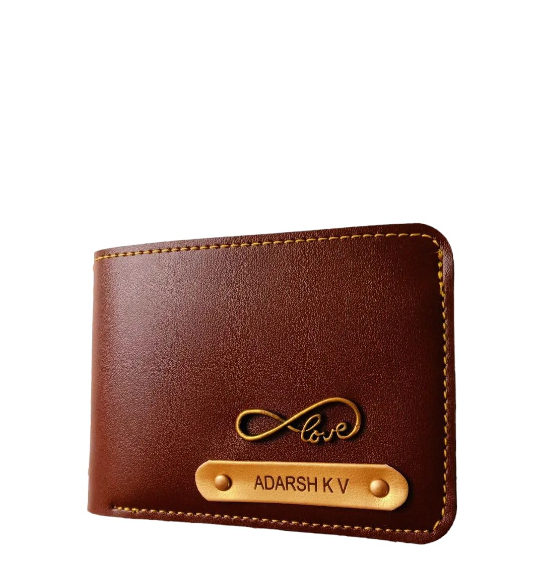 Personalized Men's Leather Wallet - Elevate Style with a Custom Touch || Color - Brown-image-47