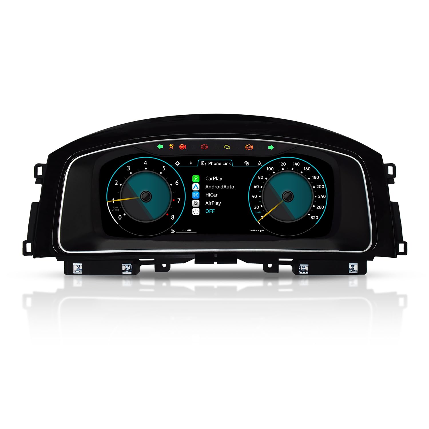 Quadro strumenti LCD 12,3 pollici compatibile con VW Golf 7 MK7 2013-2020. Pannello cockpit con HDMI e radio integrata.