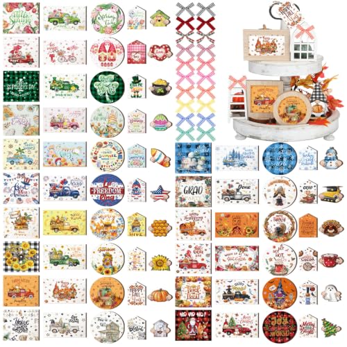 Kigley 101 Pcs Valentines Day Tray Decor Set