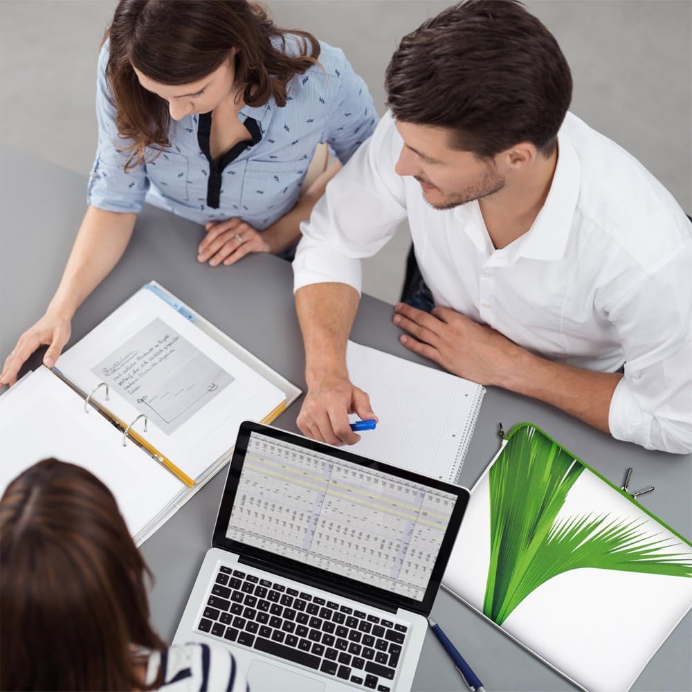 LS138-10 Green Designer Netbook Sleeve 10.2" Laptop Cover Neoprene Tablet case up to 10,2 inch Anti Shock System