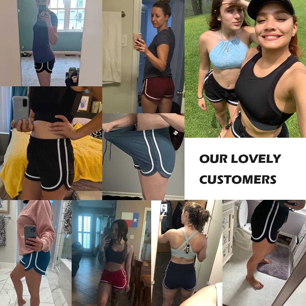 VALINNA Athletic Workout Gym Yoga Running Fitness Sports Shorts for Women Lounge Short Pants : Sports & Outdoors
