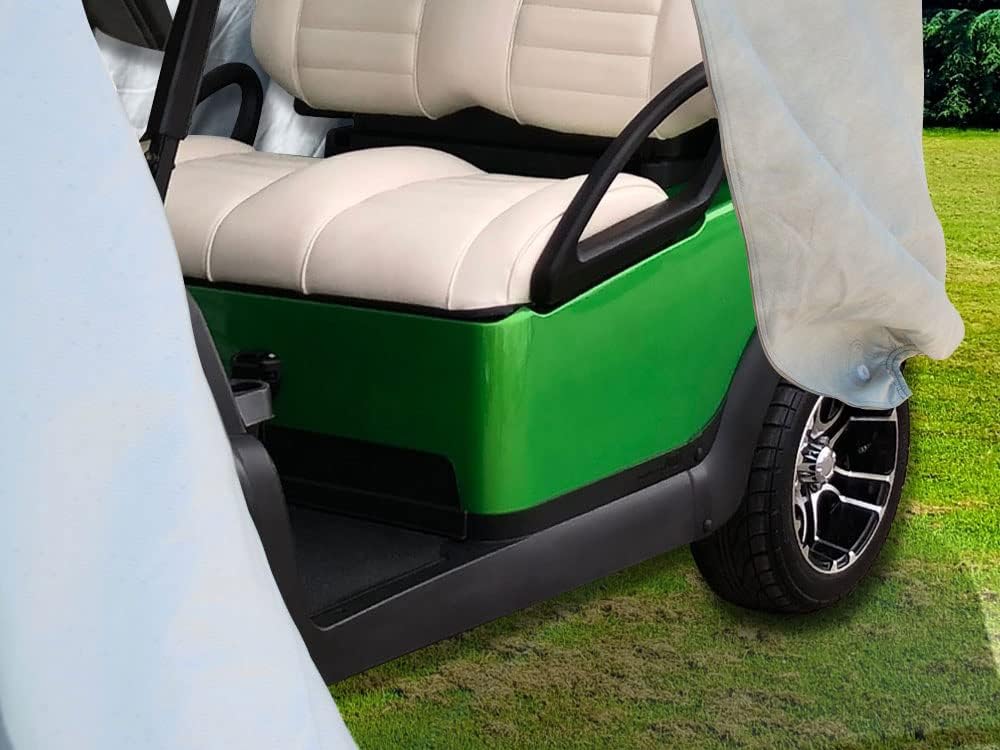CarsCover Heavy Duty Waterproof Golf Cart Cover 2 Passenger Covers for Club Car C440LX / C440SE / C840 / DS/Deluxe Villager 2 / Precedent/Signature Edition