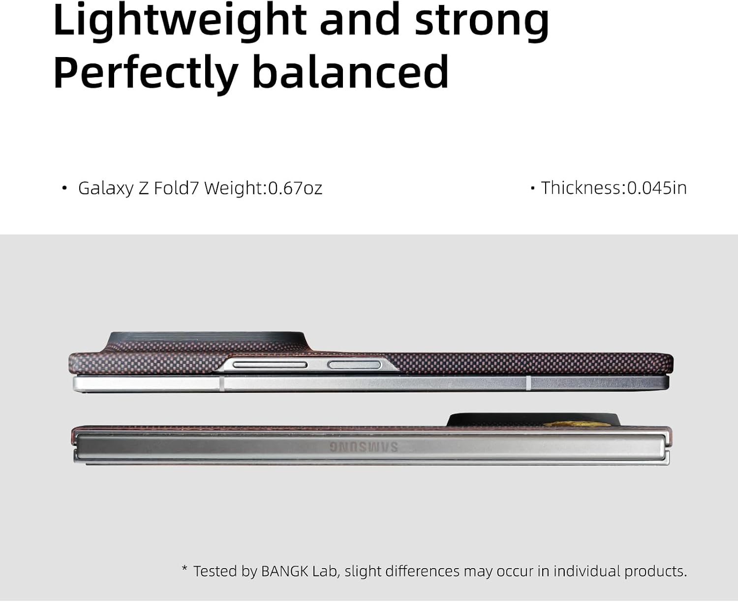 400D Aramid Fiber Case for Samsung Galaxy Z Fold 7, Compatible with MagSafe, Non-Slip & Slim Light Touch Feeling