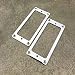 Mini Humbucker Mounting Rings Set - Steel - Chrome Plated - MR7