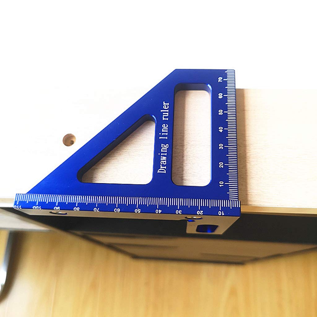 Ruler,Woodworking Ruler with Scale Aluminum Alloy for Triangle Rulers Multi-Angle Measurement Tools for Carpenter