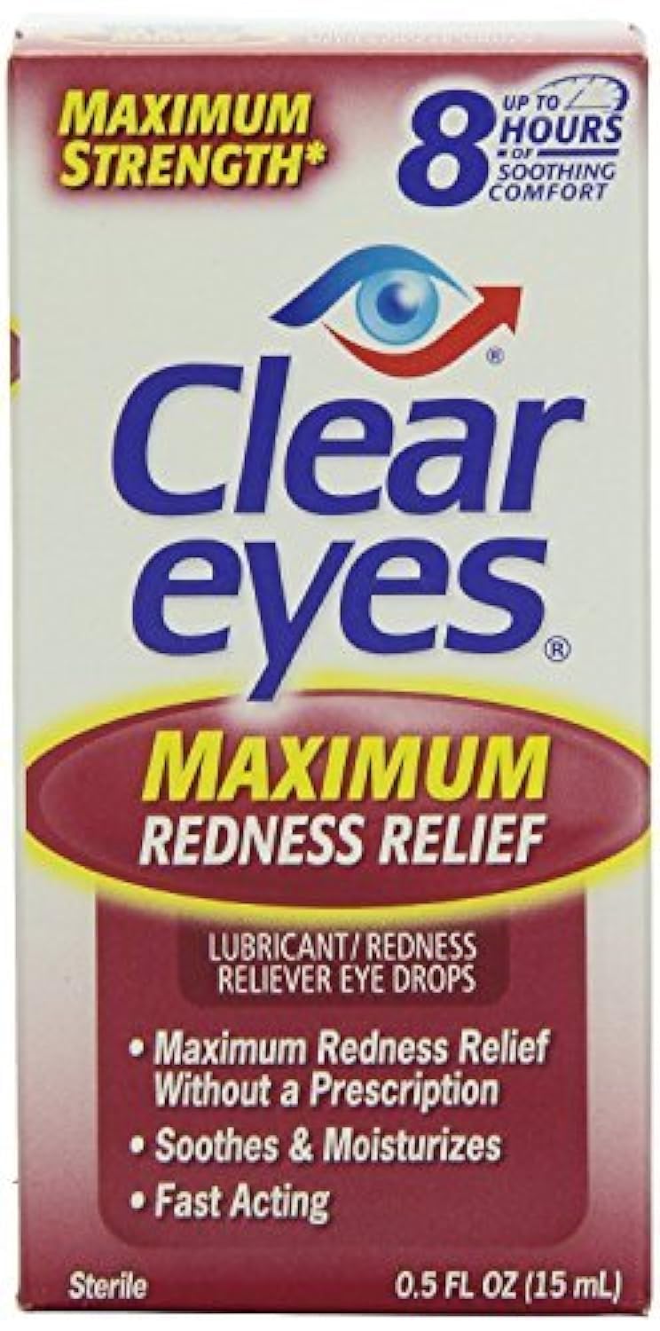 Clear Eyes Maximum Redness Relief Eye Drops 0 50 oz