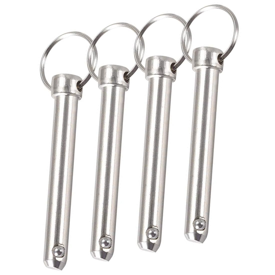 TA-VIGOR 4Pcs Quick Release Pins, 10mm Dia 70mm Length Bimini Top Pin Marine Hardware Carbon Steel for Boat Accessories Marine Hardware