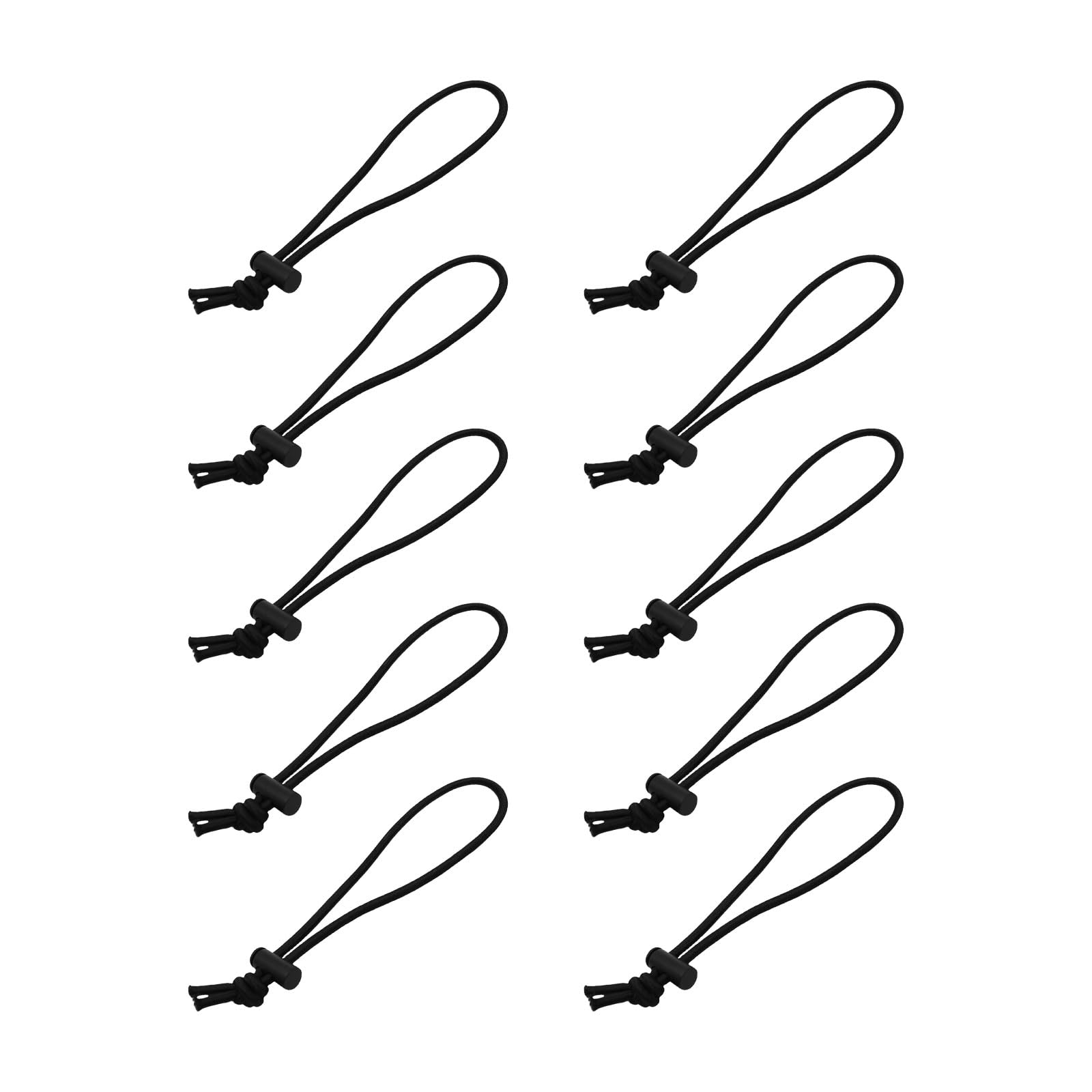 10Pcs Bungee Cord Clip Elastic Cable Tie Bungee Strap Hook Adjusted Cord Elastic Rope with Buckle Fixing Tie Rope