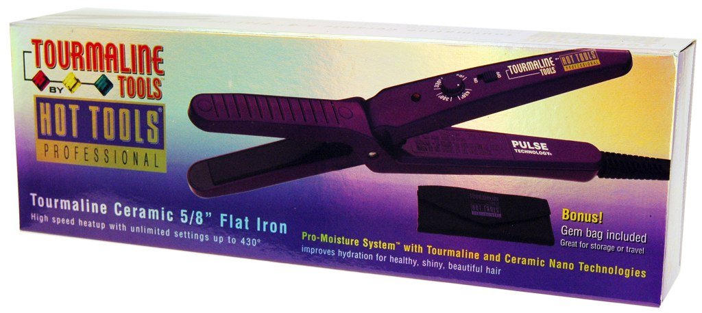 Hot Tools Pro Tourmaline Ceramic 5/8" Flat Iron