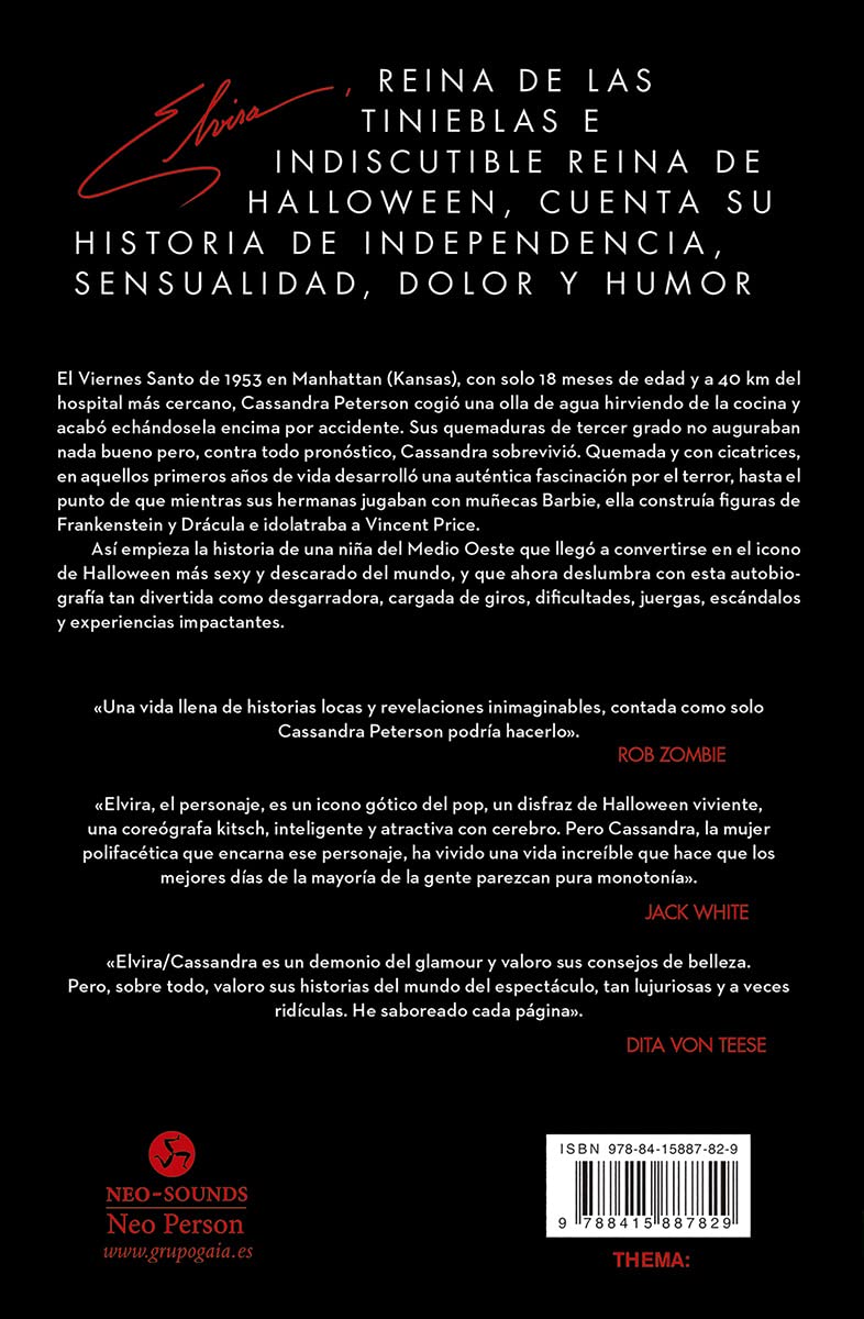 Cruelmente tuya, Elvira: Memorias de la reina de las tinieblas (NeoPerson Sounds)
