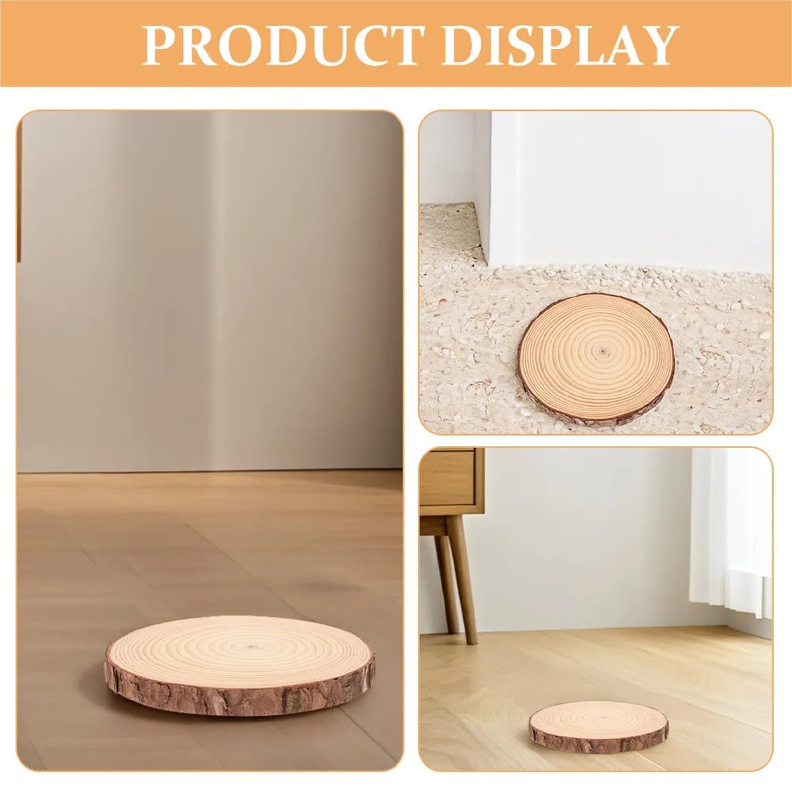 Pas Japonais Jardin Tremplins en bois for l'extérieur, 2 pièces