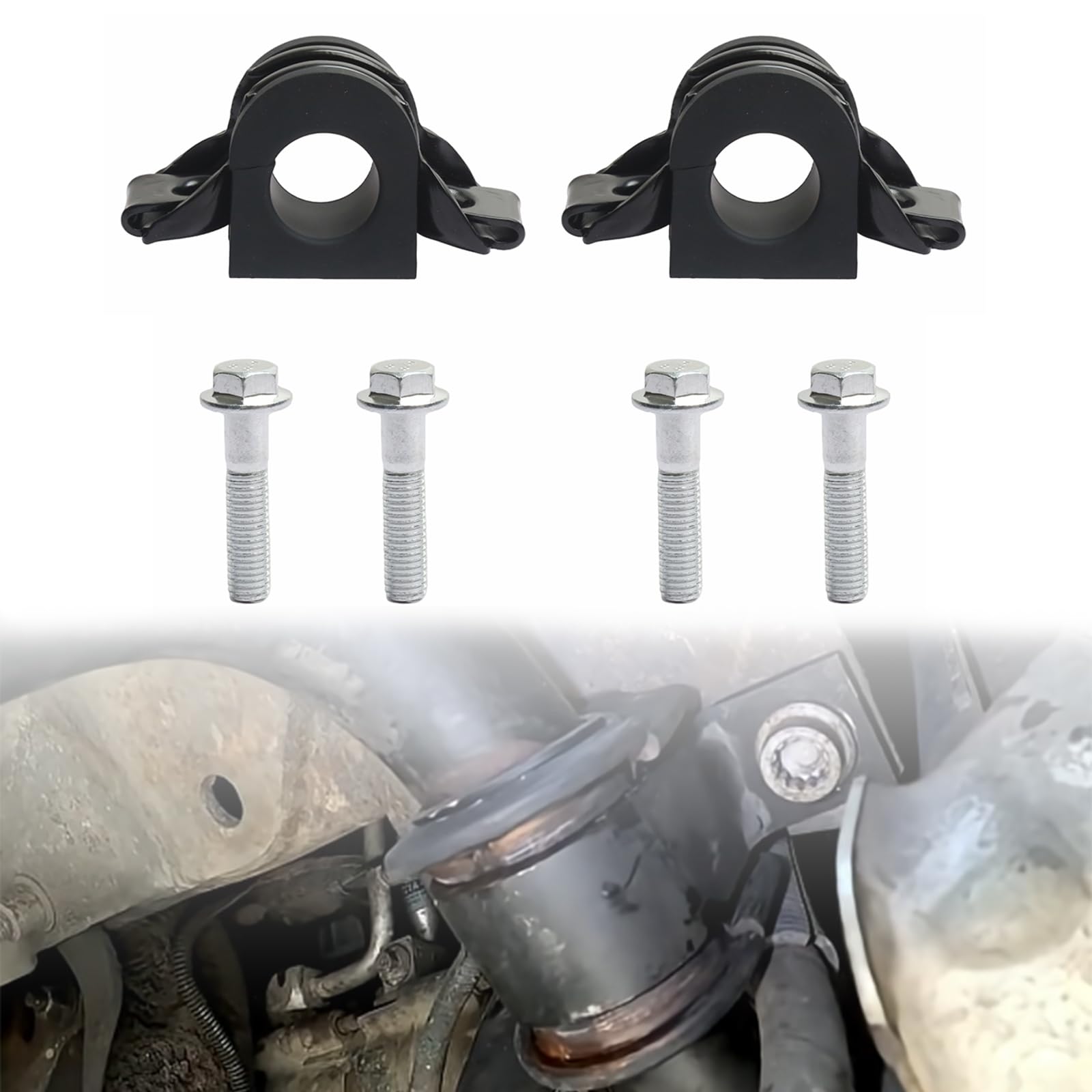 928-564 Front Sway Bar Bushing Kit for 2007-2020 Chevy Silverado/Suburban 2007-2020 GMC Sierra 2007-2020 Cadillac Hummer 2009 Polyurethane Stabilizer Replace#15124516/15135385