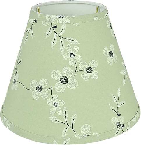 Miniatura 2 de Aspen Creative 59103A Empire Uno - Pantalla para lámpara, verde claro, 5 pulgadas superior x 10 pulgadas inferior x 8 pulgadas de altura inclinada,