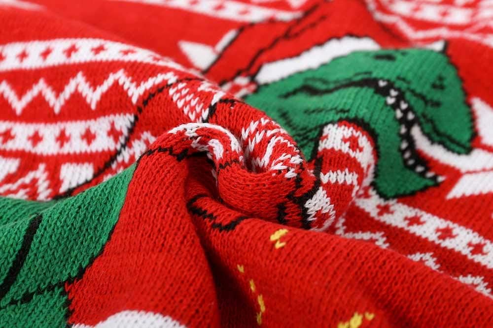 MyFav Men's Ugly Christmas Sweater Holiday Party Knitted Pullover Xmas Sweater