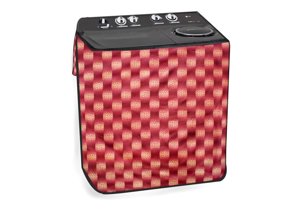 The Furnishing Tree Washing Machine Cover Compatible for Samsung 7 Kg Semi-Automatic Top Loading WT715QPNDMPXTL Gingham Pattern Red (B0BXKSFJ8Z) Amazon Price History, Amazon Price Tracker
