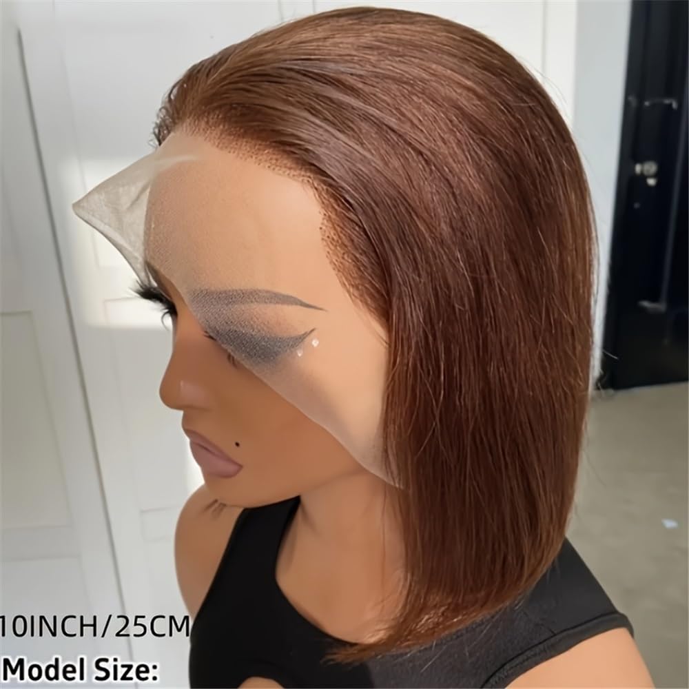 Parrucca Per Donna Parrucche Bob corte in pizzo 13x4 for capelli umani(12inches)