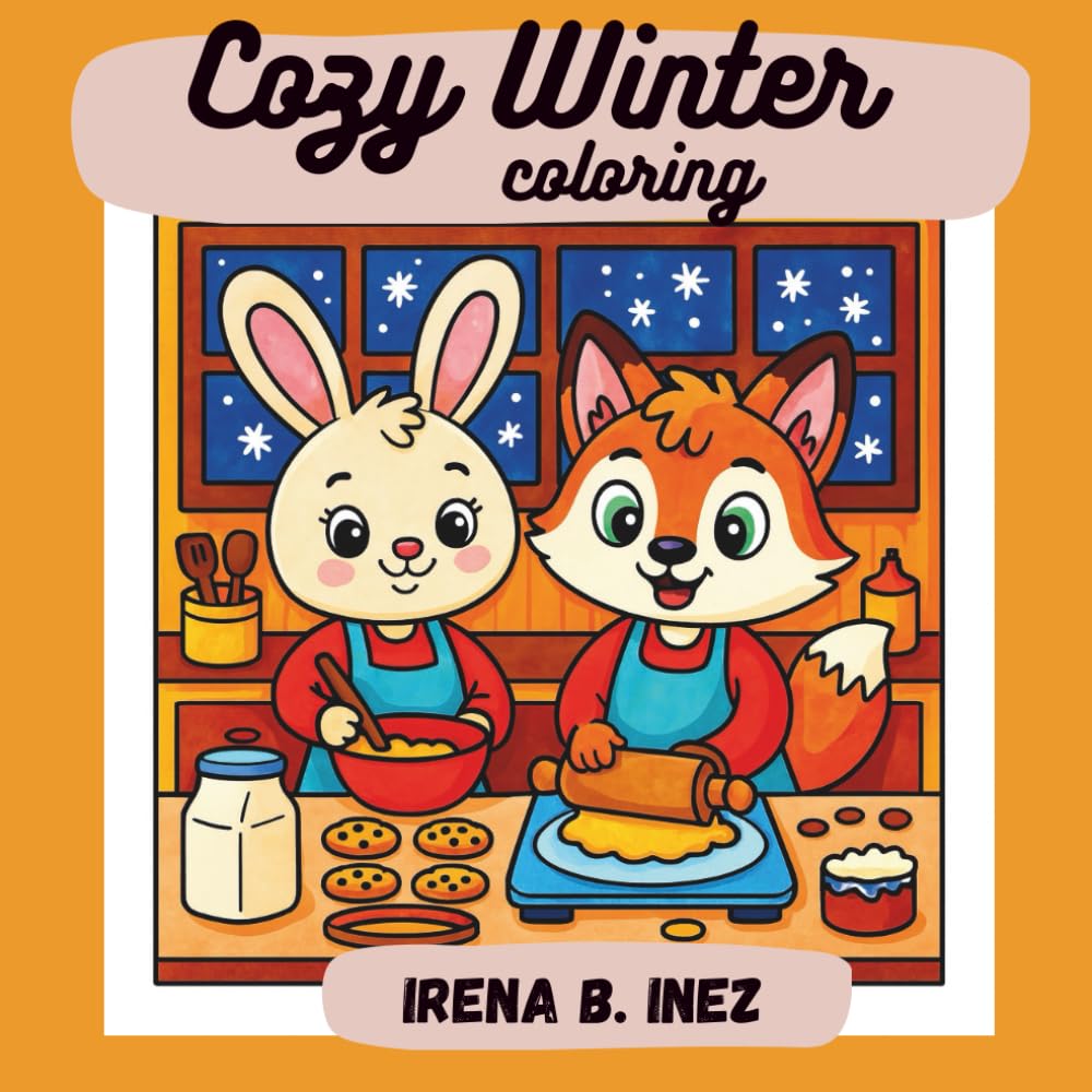 Cozy Winter Coloring: Relaxing Scenes and Charming Illustrations for Stress-Free Winter Fun.