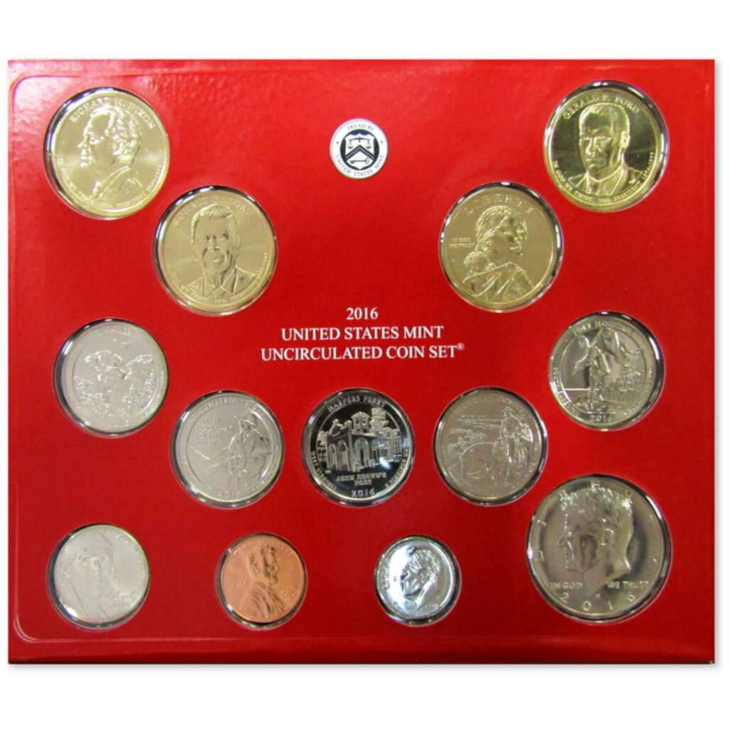 2016 Uncirculated Coin Set U.S Mint Government Packaging OGP COA