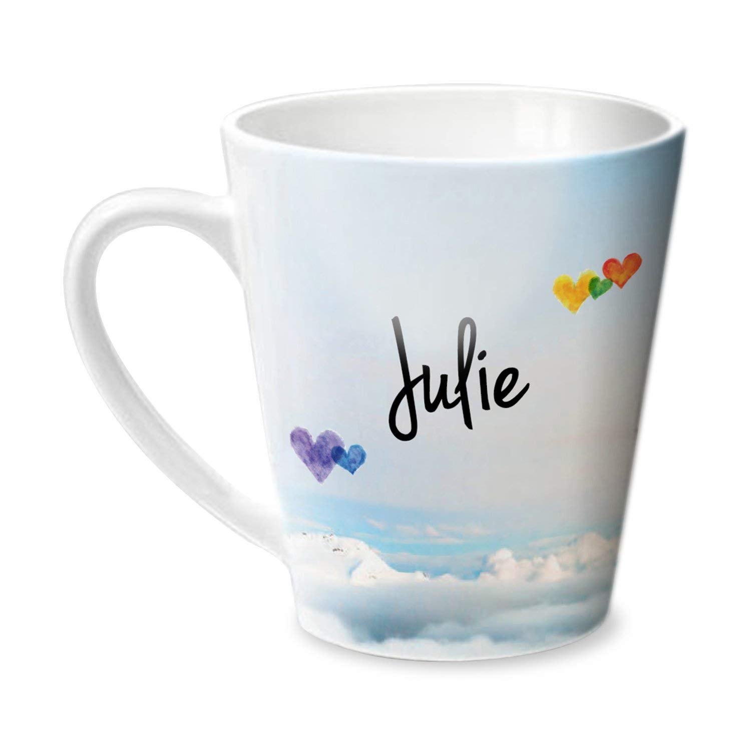 Hot MuggsSimply Love You Julie Conical Personalised Name Ceramic, 315ml, 1 Unit