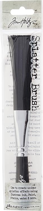 Amazon.com: Ranger Tim Holtz Distress Splatter Brush, Black