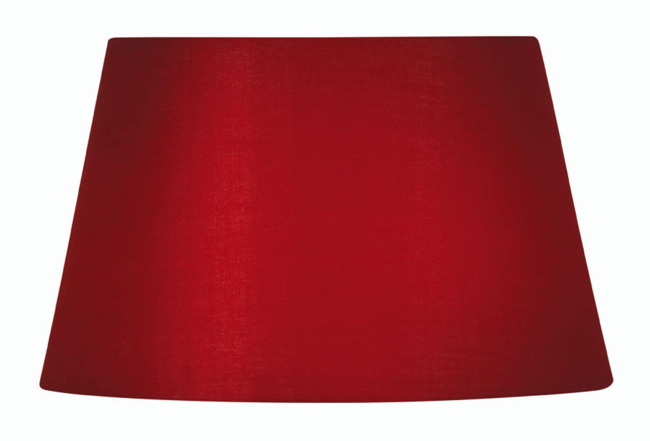 Oaks Lighting Red Cotton Drum Shade