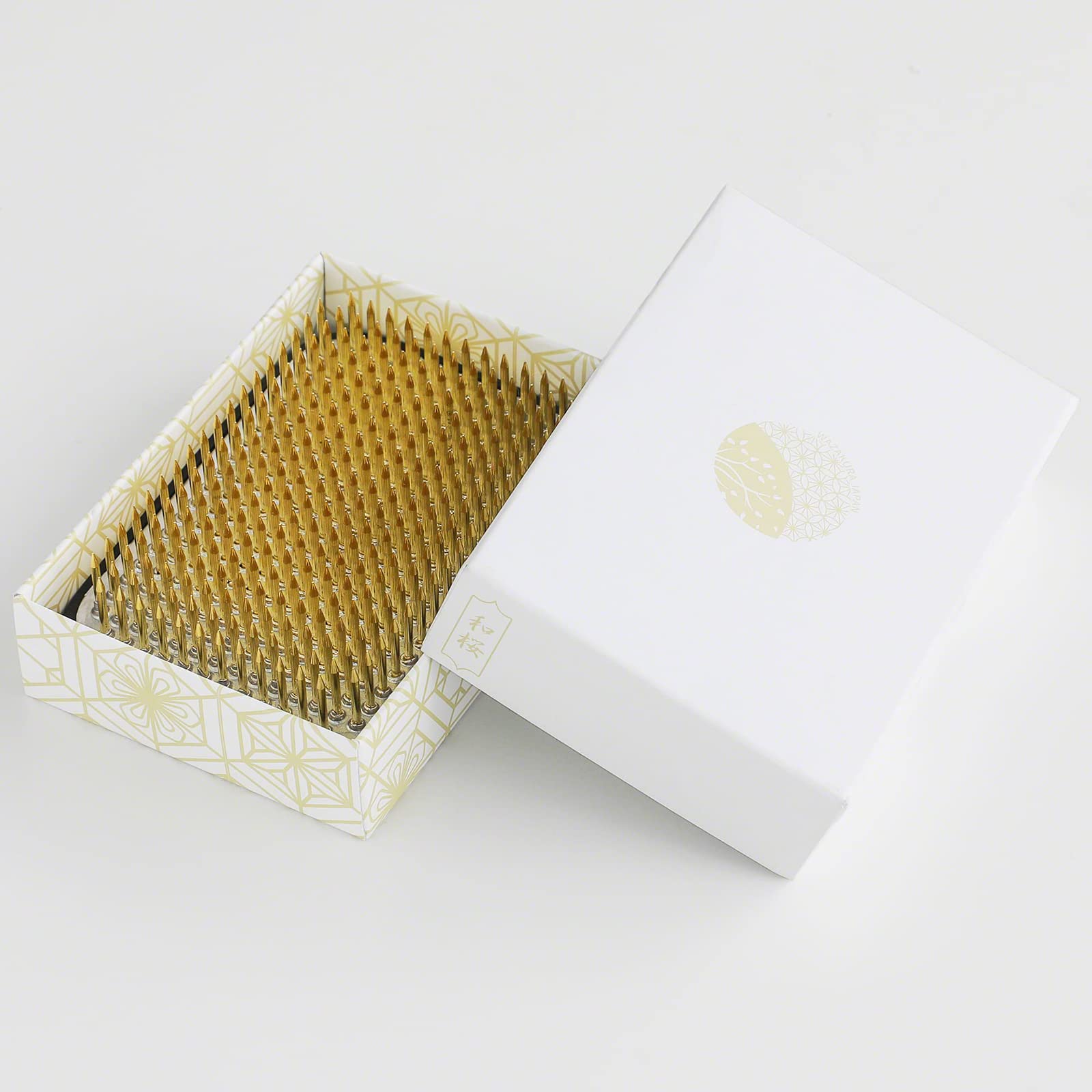 Wazakura Ikebana Kenzan Support de Fleurs Rectangulaire Carré de 83 mm, Outil Artisanal Fabriqué au Japon, Ideal pour tout Type de Composition Florale