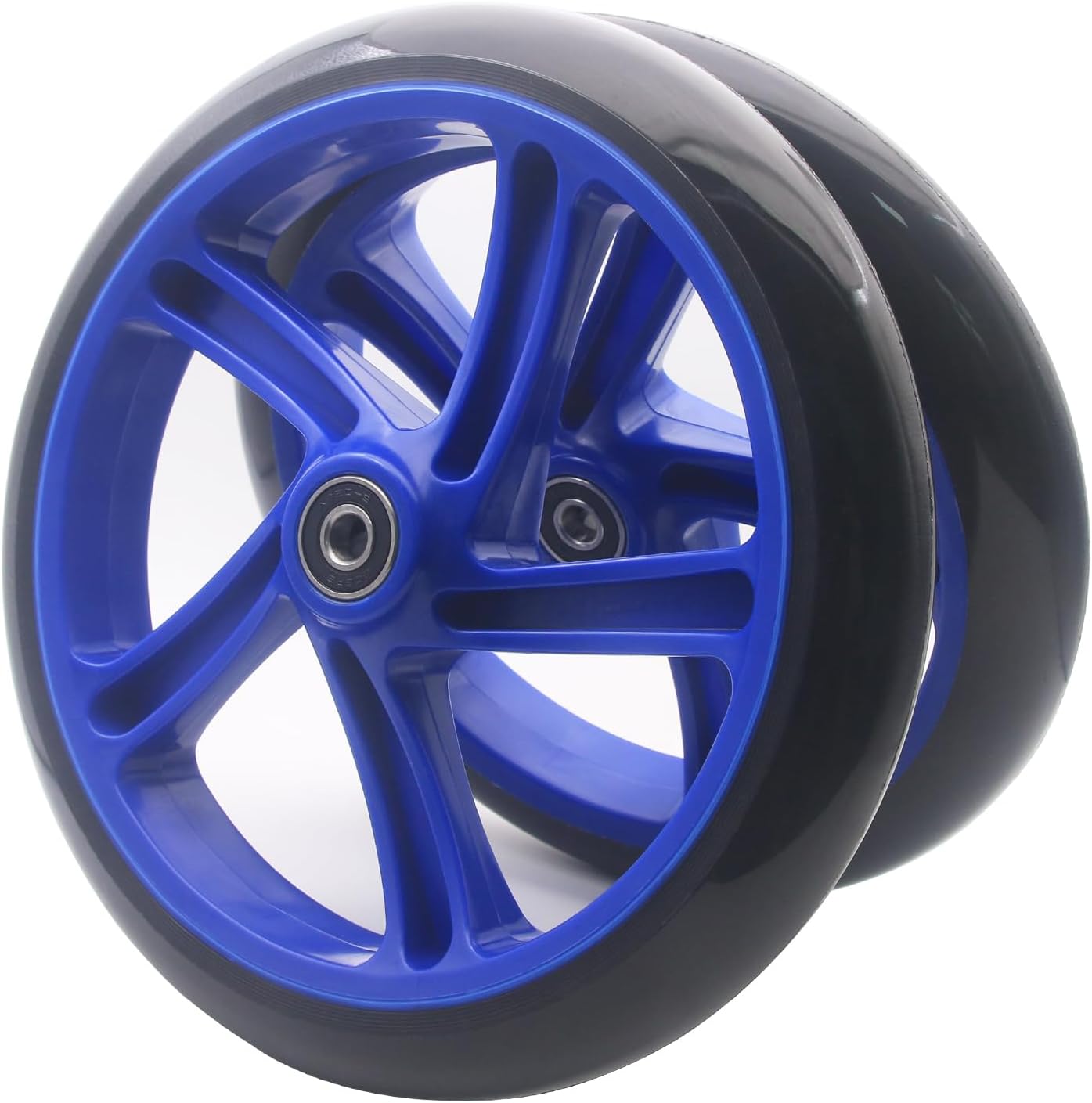 Z-FIRST 2PCS 200mm Adult Scooter Wheels with ABEC 9 Bearings for Razor and Adult Kick Scooters