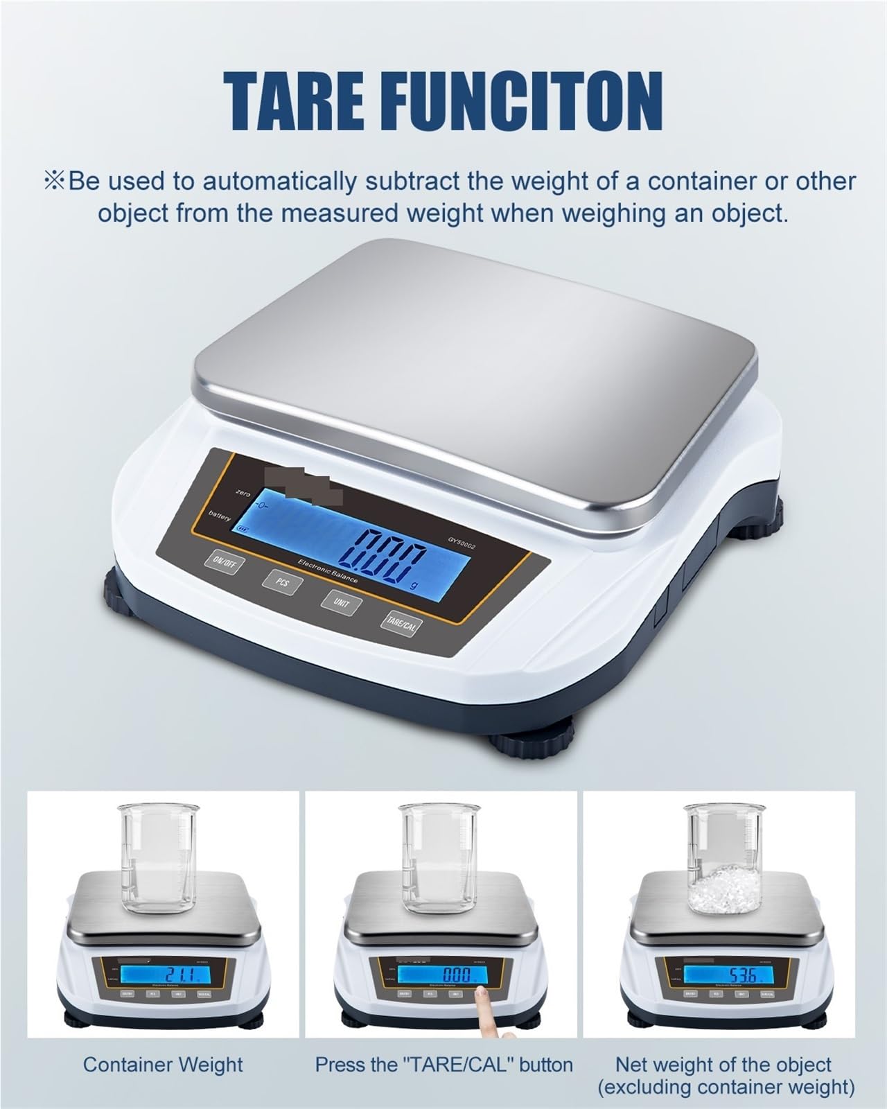 Básculas digitales de laboratorio, Báscula de precisión for joyería de 5 kg y 0,01 g, balanza analítica electrónica digital de laboratorio de 2 kg, báscula de cocina(2000g 0.01g)