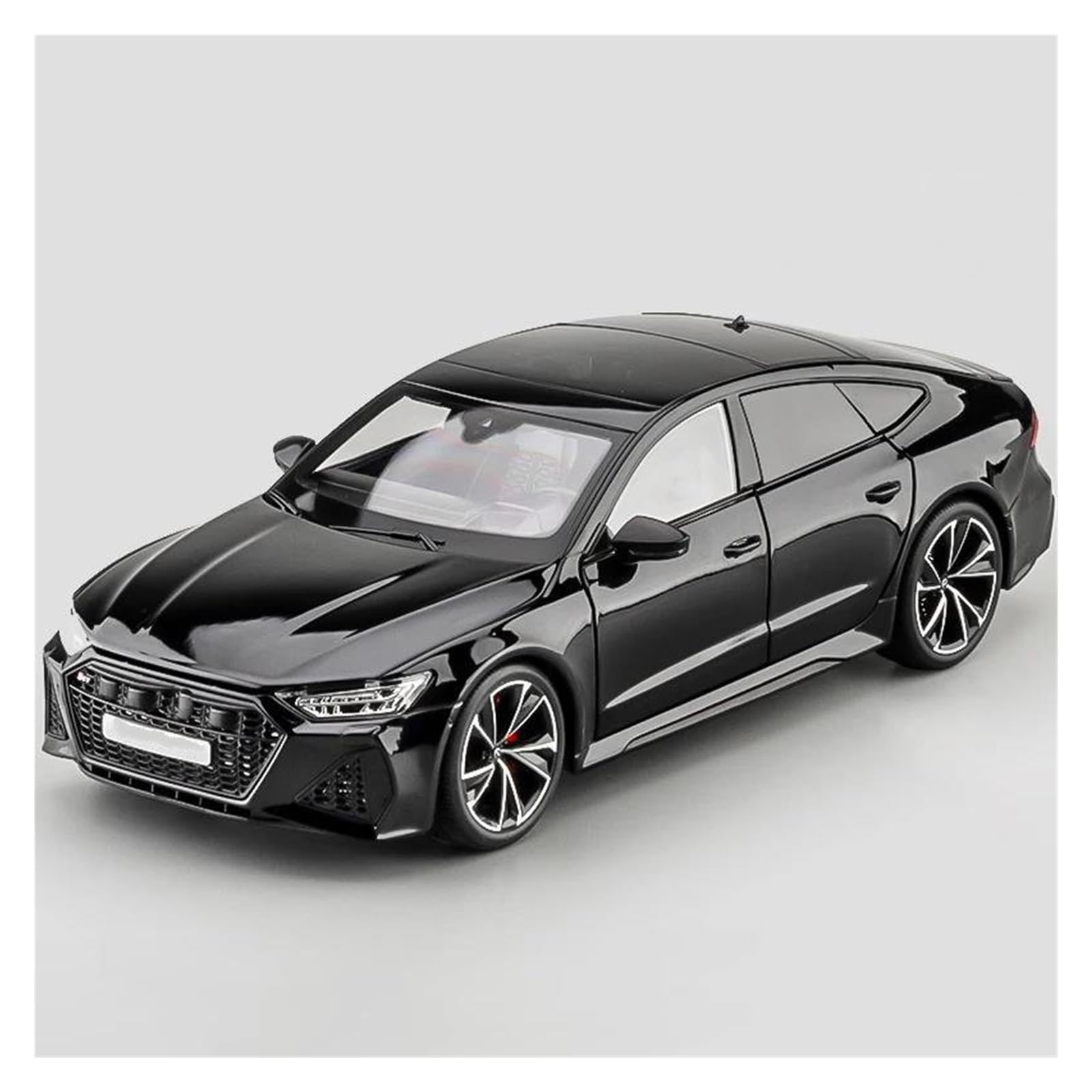 MOCALUX Scale Die-Cast Model Car 1:18 For Audi RS7 Diecast Alloy Model Vehicles(Black)