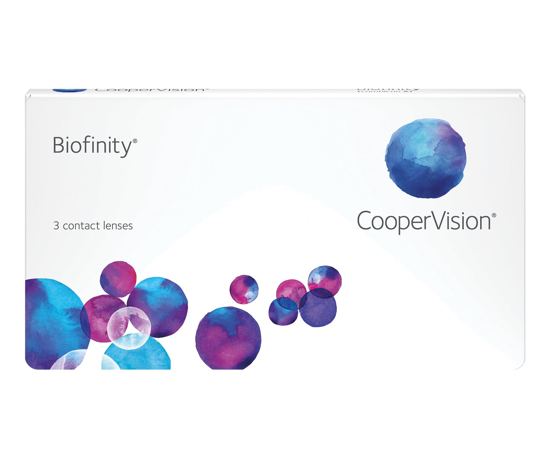 Biofinity - Lentes de contacto esféricas mensuales (R 8.6 / D 14 / -3.5 Diop), Pack de 6 uds.