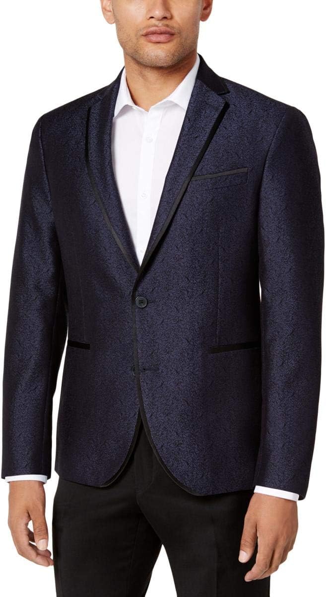 Kenneth Cole Mens Shine Dinner Two Button Blazer Jacket