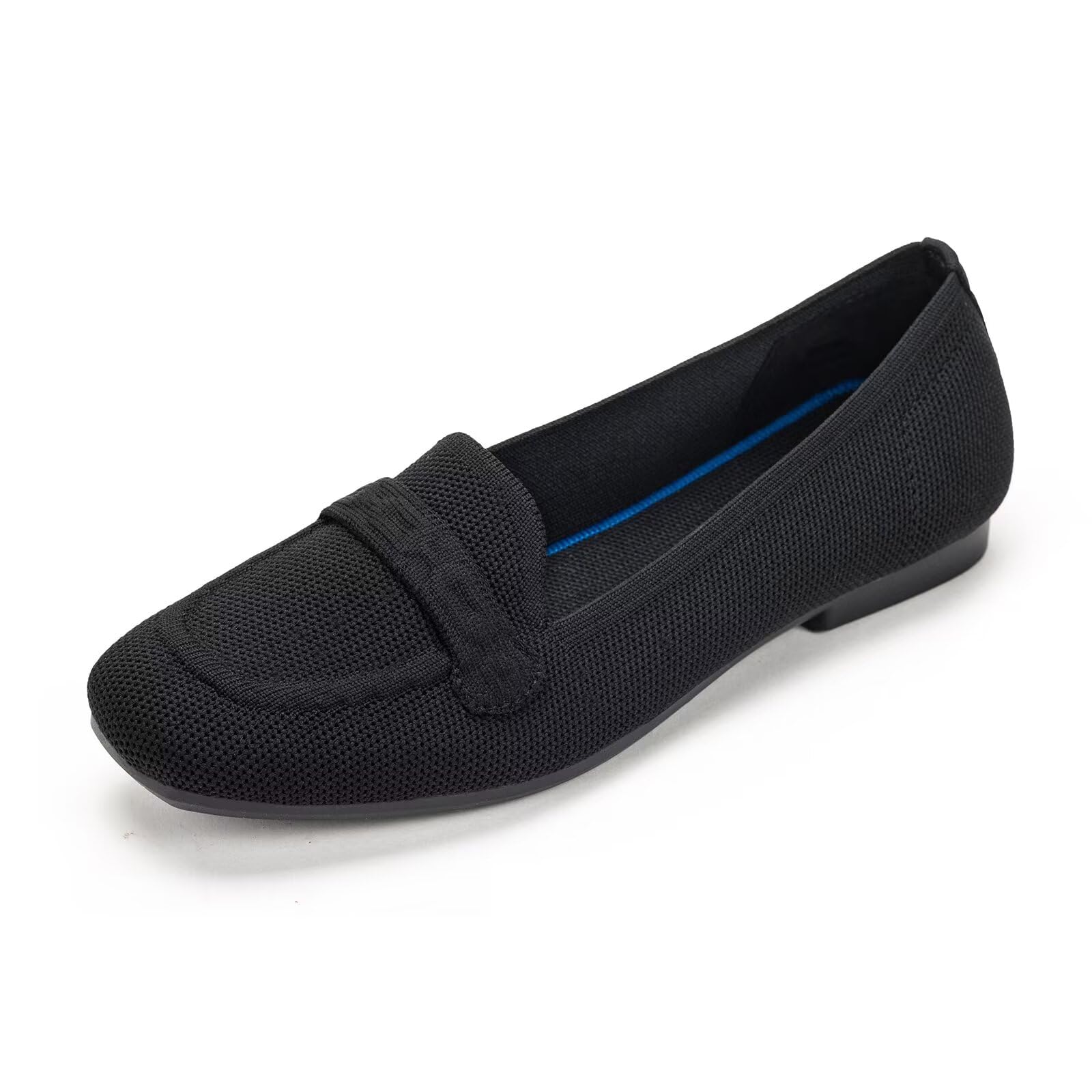 Frank Mully Damen-Loafer mit quadratischer Zehenpartie, Bequeme Büro- und Arbeitsschuhe, süße Penny-Loafer, zum Hineinschlüpfen, Gehen, Fahren