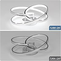 Vista 4 de Lámparas de Techo LED, 36W Lámpara de Techo LED Moderna de Montaje al Ras, Blanco Frío 6000K Luces de Techo Cercanas al Techo para Pasillo