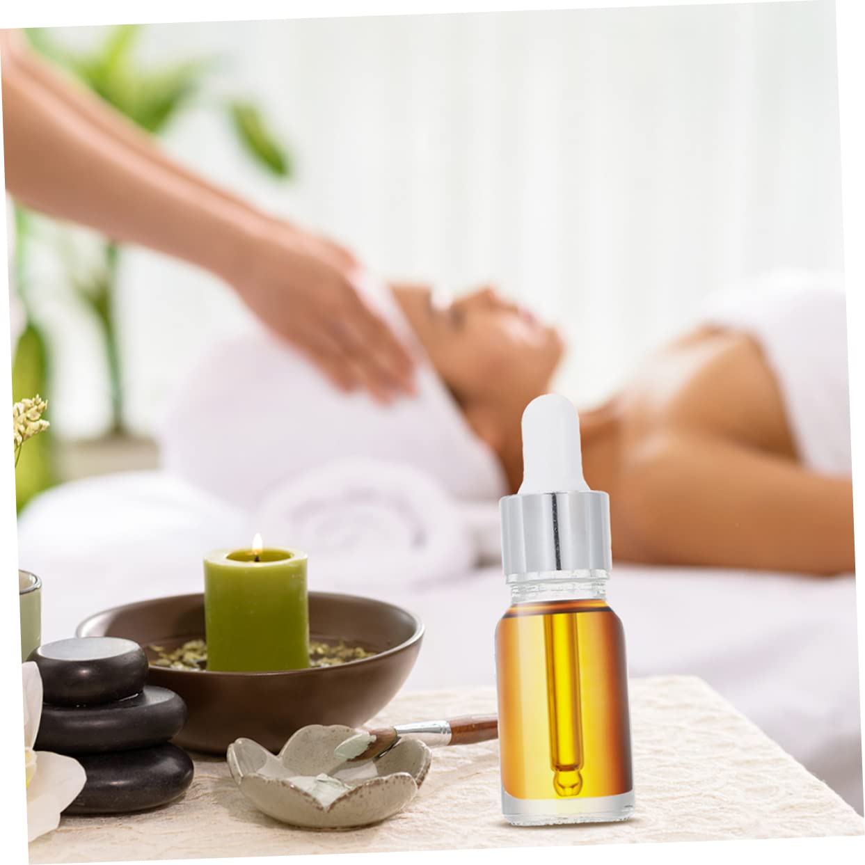 minkissy 36 botellas de esencial de vidrio vacías para maquillaje, botellas de esencial a prueba de fugas, cuentagotas gruesas con cuentagotas de laboratorio, frascos de muestra, paquete