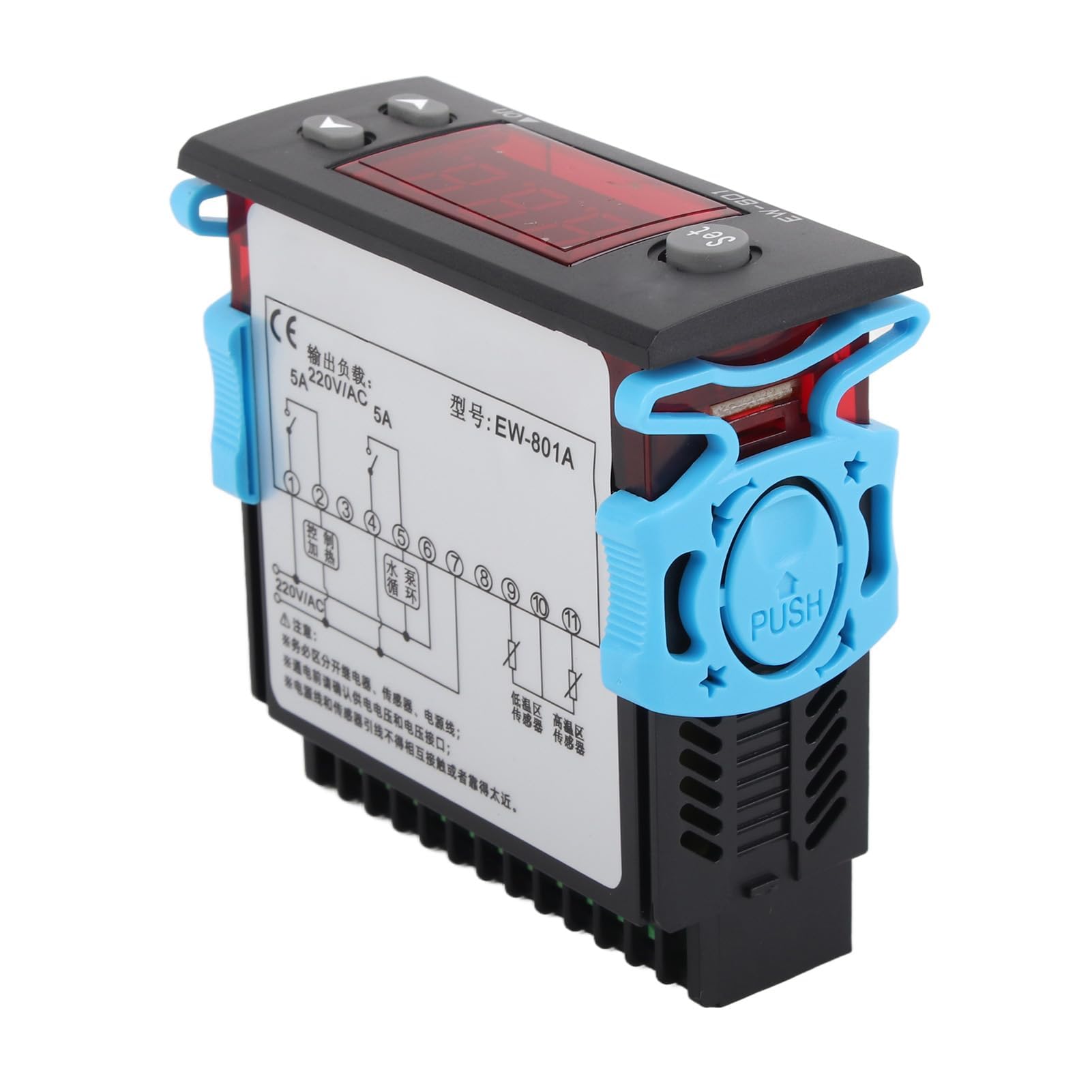 Digital Temperatur Differenzregler Solar Wasser Intelligente Heizung Temperaturregler Hohe Präzision Thermostat mit Sensor 220V