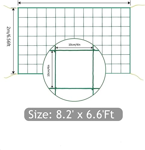 Miniatura 3 de HOECMRHP Red de enrejado, red de cultivo de jardín resistente para plantas trepadoras, red interior al aire libre para pepino, tomates, frijoles,