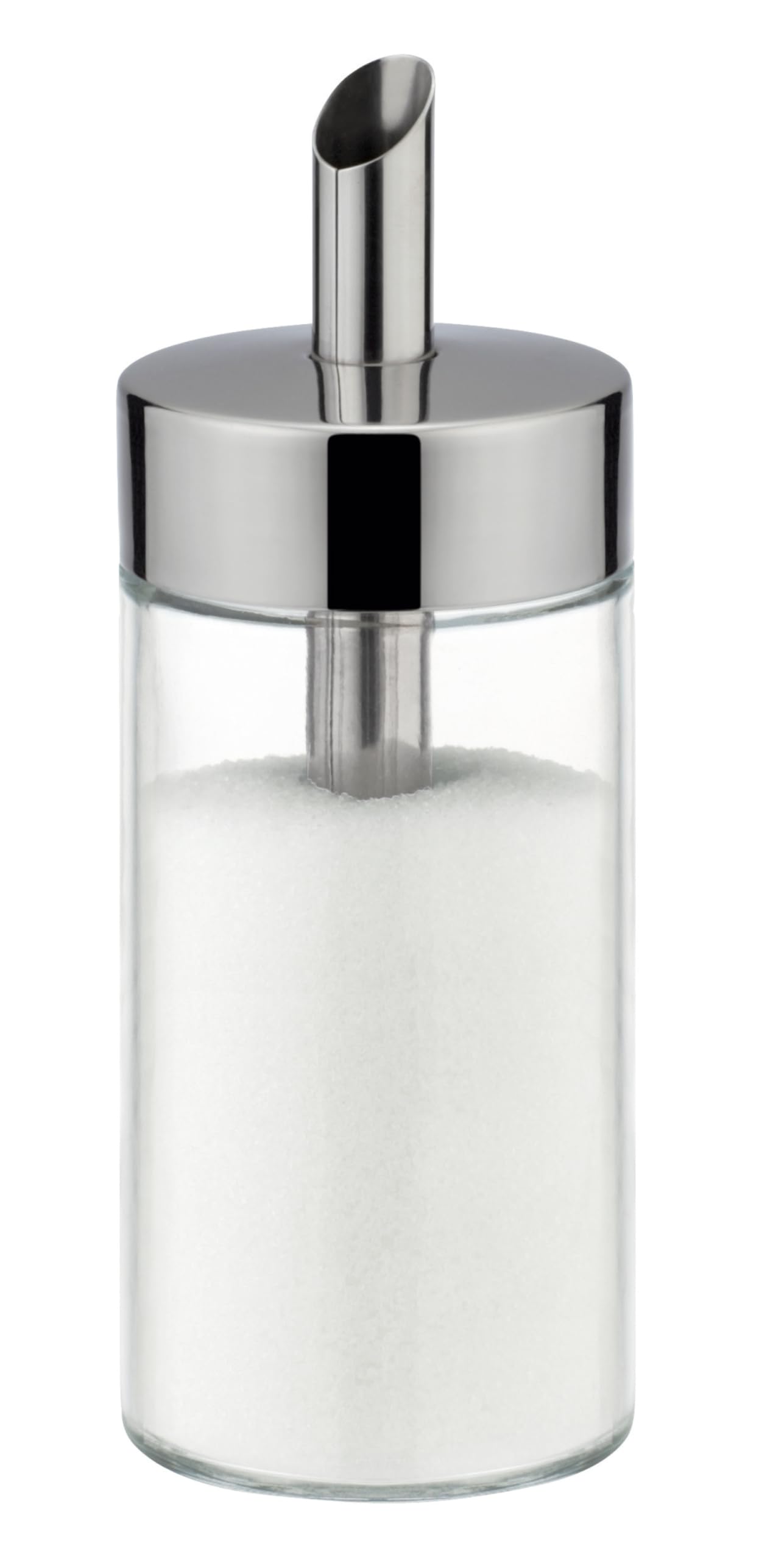 Tescoma Zuckerstreuer Glas und Edelstahl, Zuckerdose mit Deckel für weißen und braunen Zucker für zu Hause oder Gastronomien CLUB 225ml, spülmaschinenfest