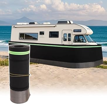 52ft Length for Mobile Homes, Winter 3.3ft High - Easy Install Camper with Stainless Steel Mesh, Outdoor, Garden & Yard ProtectionBlack-3ft High,98ft Length