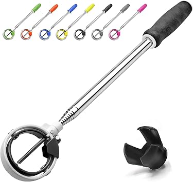 prowithlin Golf Ball Retriever, Golf Ball Retrievers Telescopic for Water with Spring Release-Ready Head, Balls Retriever Tool Golf with Locking Clip, Grabber Tool, Golf Accessories Golf Gift for Men