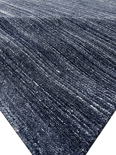 Eorc Kc13000Ch9X12 Hand-Knotted Wool Lori Baft Gabbeh Solid Color Rug, 9' X 12', N.charcoal #TOP2